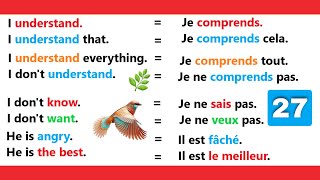 Phrases simples pour apprendre langlais facilement ✪✪easy sentences to learn french 🌿 [upl. by Yhtamit263]