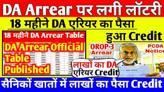 DA Arrear पर लगी लॉटरी18 महीने DA Arrear का पैसा हुआ Credit orop latest update today [upl. by Gelhar]