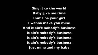 Rihanna ft Chris Brown Nobodys Business Lyric Video [upl. by Gussy]