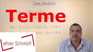 Terme berechnen  Terme und Gleichungen  Mathematik  Lehrerschmidt [upl. by Alverson]