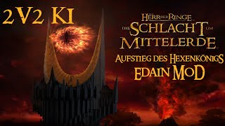 Schlacht um Mittelerde 2 Edain  2v2 KI mit Vanari [upl. by Sethrida218]