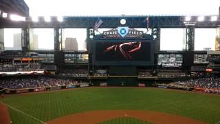 Chase Field roof opens then we beat LA 4122013 [upl. by Enttirb]