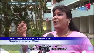 Singaporean Womans reaction to Hail in Singapore Original Interview [upl. by Julis]