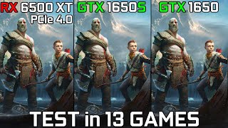 RX 6500 XT vs GTX 1650 Super vs GTX 1650  Test 13 Games [upl. by Abey90]