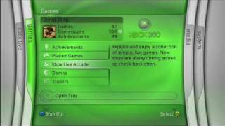 dashboard v1888 Old Xbox 360 Dashboard [upl. by Maighdiln486]