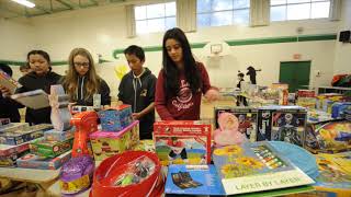 Kerrisdale Elementary students assist annual Empty Stocking Fund [upl. by Nimajneb]