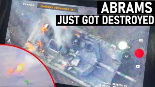 Abrams Just Got Destroyed First Abrams Loss in Ukraine [upl. by Bartolome]