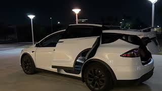 Tesla Model X Light Show Carol of the bells McAllen Texas [upl. by Ailegna]