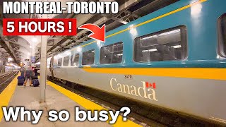 🇨🇦 Riding on Canadas MOST POPULAR Train  VIA Rail The Corridor Business Class Montreal→Toronto [upl. by Josias]