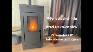 Artel NextGen 9kW pelletkachel  Parameters instellen amp fabrieksinstellingen [upl. by Cormier]