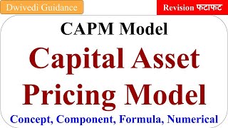 CAPM Model Capital Asset Pricing Model CAPM Problems CAPM Numerical capm by dwivedi guidance [upl. by Warder643]