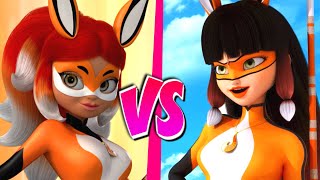 Rena Rouge vs Volpina  Batalla de rap por el Miraculous del Zorro  BATALLA DE RAP ANIMADA [upl. by Eissej]