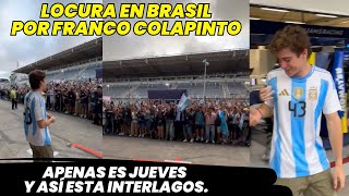 Locura Argentina en Brasil Es jueves y así está interlago por Franco Colapinto F1 radio [upl. by Ardnoid700]