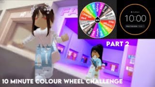 ROBLOX CODED CLOTHING MALL V3 10 MINUTE COLOUR CLOTHING CHALLENGE PART 2 [upl. by Occir]