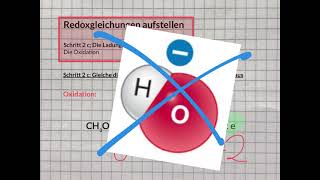 Redoxgleichungen aufstellen Schritt 2c  Oxidation Ladungsbilanz ausgleichen [upl. by Dom]