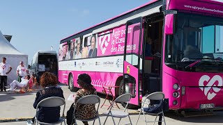 Journée mondiale du cœur  le Bus du Cœur des Femmes continue de parcourir la France [upl. by Nebra76]