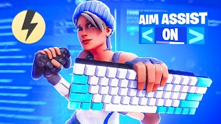 Fortnite AIM ASSIST ON MOUSE amp KEYBOARD STRONGEST REWASD CONFIG AFTER PATCH FIX [upl. by Chanda]