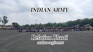 Relation Bharti 2019 mahar regiment  indian army saurav patel [upl. by Ellwood931]