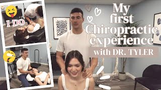 MY FIRST CHIROPRACTIC EXPERIENCE with DR TYLER BIGENHO  Francine Diaz [upl. by Bocoj]