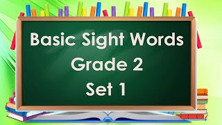 Basic Sight Words Grade 2 Set 1 [upl. by Kippy834]