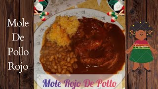 Mole De Pollo RojoquotComo Preparar Mole Mexicano RojoquotMole De Vaso Doña María Fácil Con Sabor [upl. by Leber]