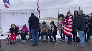 Trump Supporters rally outside Get Out The Vote event in Waterford Michigan [upl. by Elberfeld690]