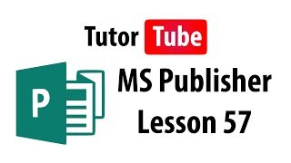 MS Publisher Tutorial  Lesson 57  Sharing [upl. by Petite]