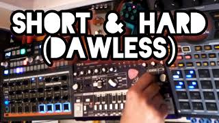 Short amp Hard how to mute your Td3 dawless techno dnb [upl. by Imelida118]