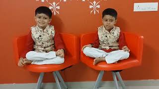 5 year old Twins Jay amp Jash are Chanting Ganpati Atharva Sheersham Atharva Veda [upl. by Champagne]