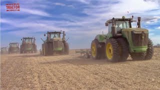 12 JOHN DEERE Tractors Plow Up 11000 Acres [upl. by Nyral]