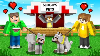 I Opened A PET SHOP In Minecraft Squid Island [upl. by Einaj]