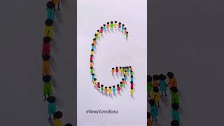 3d Art of letter G 😍💕✨ bmartcreations 3d 3dart shorts youtubeshorts song art creative love [upl. by Koh]