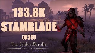 ESO  Stamina Nightblade 1338k PvE DPS Build  U39 [upl. by Loriner]