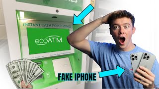 Selling FAKE iPhone 15 Pro Max to EcoATM Machine Will it work [upl. by Kempe980]