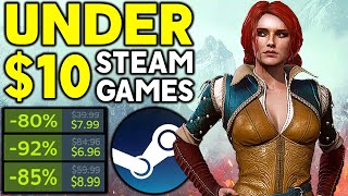 12 AWESOME STEAM PC GAME DEALS UNDER 10  SUPER CHEAP STEAM GAMES [upl. by Yeneffit]