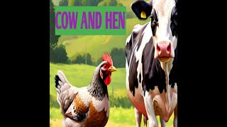 Cow And Hen English Farmyard Tales StoryThe Unlikely Team A Farmyard Adventure [upl. by Ecinahs]