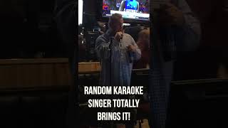 Karaoke Guy Totally Brings It karaoke barlife musician talent [upl. by Loree]