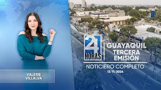 Noticiero de Guayaquil Tercera Emisión 13112024 [upl. by Shelli548]