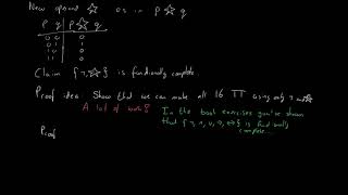 Functional completeness in propositional logic [upl. by Seitz]