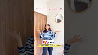 Cute sweater haul youtubeshorts myntra myntrahaul winter sweater winterhaul fyi [upl. by Aarika895]