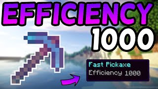 How To Get an Efficiency 1000 Pickaxe In Minecraft 116 2021 [upl. by Boulanger]