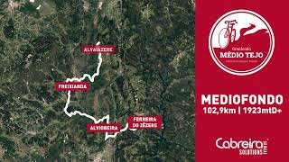 Percurso Médiofondo  Granfondo Médio Tejo 2024 [upl. by Yellhsa]