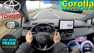 2024 Toyota Corolla Touring Sports 18 Hybrid 140 PS TOP SPEED AUTOBAHN DRIVE POV [upl. by Currie196]