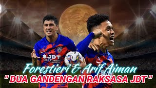 Dua Gandengan Raksasa Jdt Arif Aiman amp Fernando Forestieri [upl. by Suirradal]