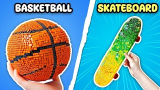 LEGO Basketball vs LEGO Skateboard 🏀 🛹 Popular SPORTS in LEGO [upl. by Sathrum]