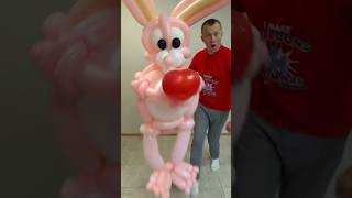 Balloon Rabbit remix music funk musica dj balloonart youtubeshorts ballonart rabbit fyp [upl. by Linneman]