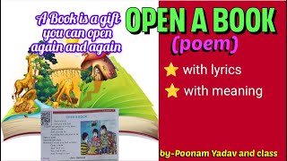 Open a Book Poem with lyrics and meaning  Poem by Jane Baskwill  ओपन ए बुक rhymes withlyrics [upl. by Tacy]