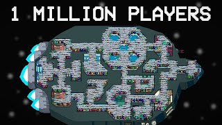 AMONG US but with 1 MILLION PLAYERS on SKELD MAP [upl. by Turner]