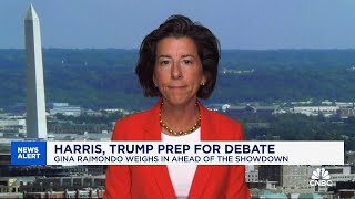 Commerce Secretary Gina Raimondo on first presidential debate between Harris and Trump [upl. by Pucida]