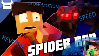 SPIDER RAP IN SLOW MOTION NORMAL SPED UP x100 x150 x250 x400 x700 x1000 and REVERSED [upl. by Nevuer45]